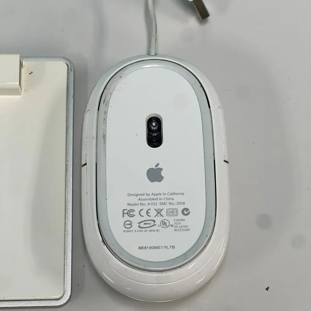 Apple White Aluminum USB Wired Keyboard A1243 and Apple wired Mouse A1152 tested